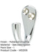 Polished Chrome Single Robe Hook Stylish Organization Wall Mounted Clothing Hook-1