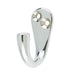 Polished Chrome Single Robe Hook Stylish Organization Wall Mounted Clothing Hook