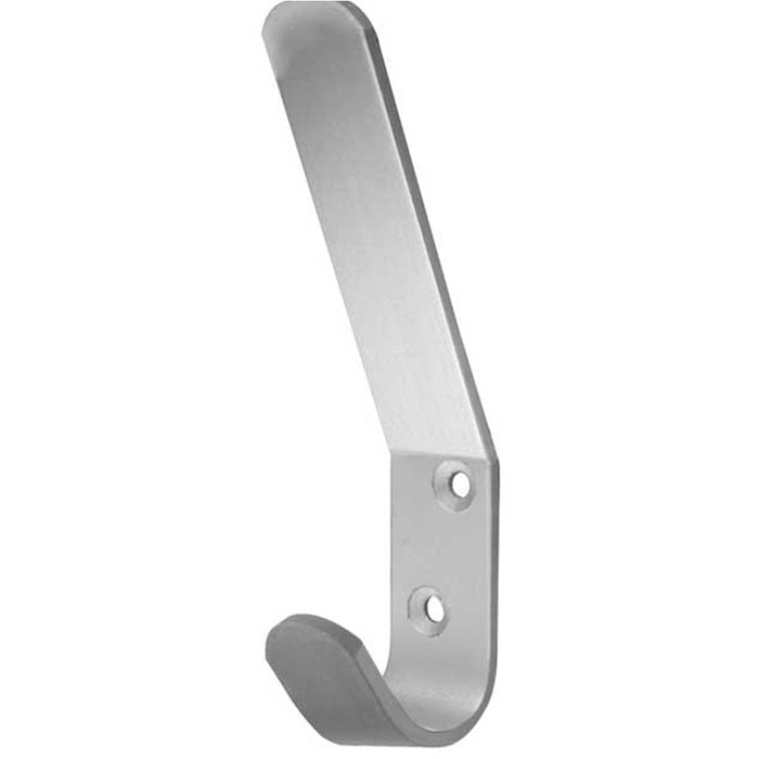 Stylish 125mm Satin Anodised Aluminium Coat Hook Home Wall Mounted Clothing Hook