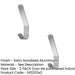 PACK Stylish 125mm Satin Anodised Aluminium Coat Hook Home Wall Mounted Clothing Hook (1)-1