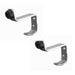 PACK Premium Satin Stainless Steel Coat Hook with 75mm Projection Wall Mounted Clothing Hook (1)