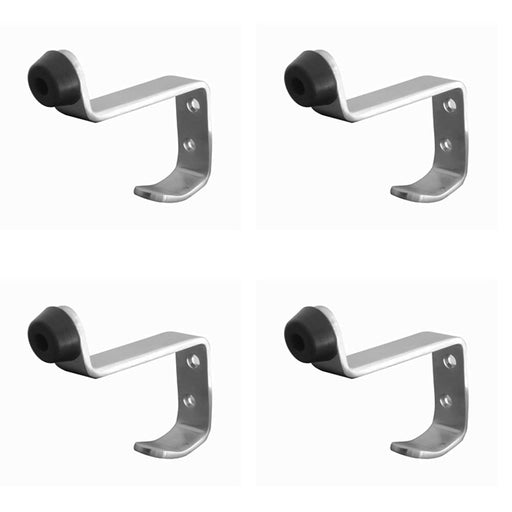 PACK Premium Satin Stainless Steel Coat Hook with 75mm Projection Wall Mounted Clothing Hook