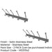 PACK Durable Stainless Steel Multi Hook Units Home Office 450MM Satin Finish Wall Mounted Clothing Hook (1)-1