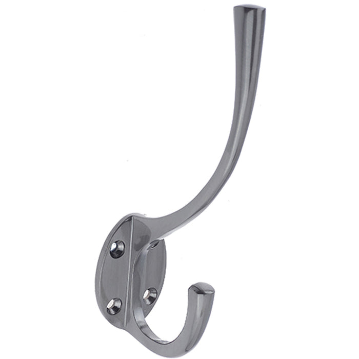 Elegant Solid Brass Coat Hook Dark Bronze Finish 142mm Wall Mounted Clothing Hook