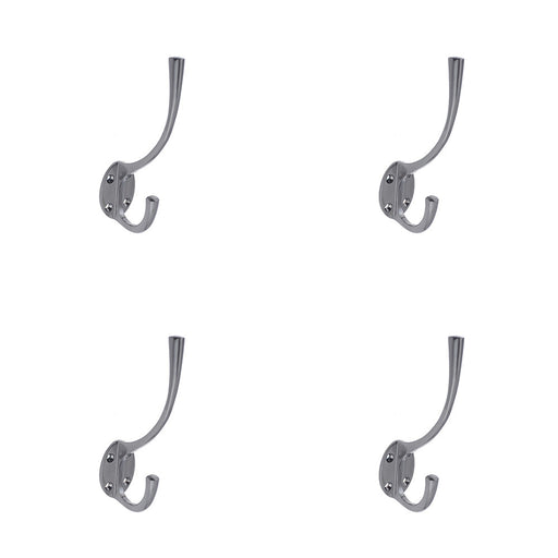 PACK Elegant Solid Brass Coat Hook Dark Bronze Finish 142mm Wall Mounted Clothing Hook