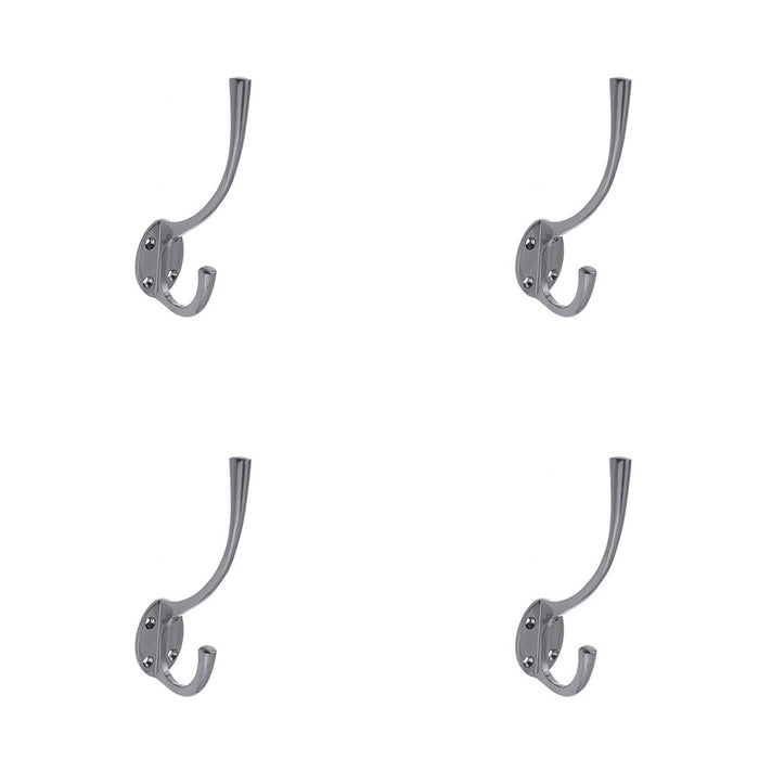 PACK Elegant Solid Brass Coat Hook Dark Bronze Finish 142mm Wall Mounted Clothing Hook