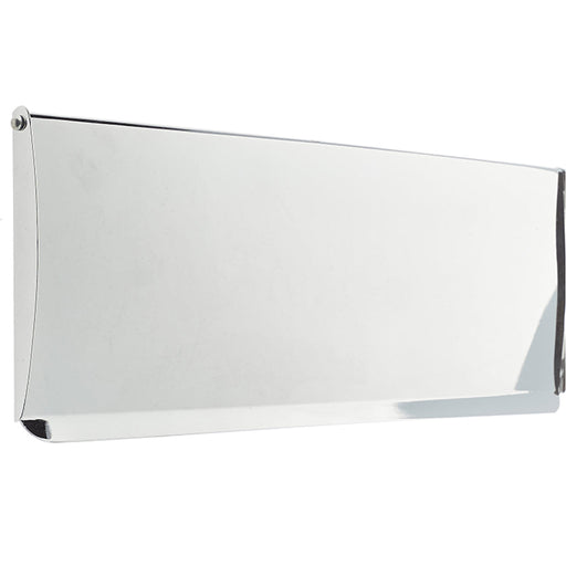 Stylish Polished Chrome Inner Door Tidies 304x88mm Sleek Finish Internal Letter Plate