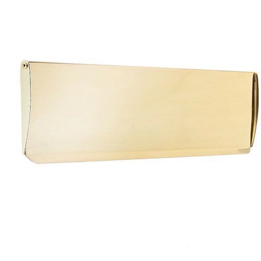 Stylish Plain Inner Door Tidies Polished Brass 354x127mm Internal Letter Plate