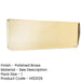 Elegant Polished Brass Inner Door Tidies 400x126mm Internal Letter Plate-1