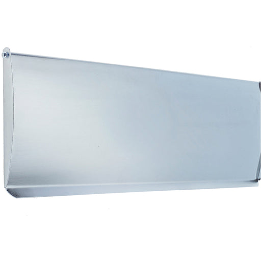 Sleek Satin Chrome Plain Inner Door Tidies 280x80mm Modern Interiors Internal Letter Plate