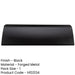 Stylish Black Inner Door Tidy Organizer 355x126mm Internal Letter Plate-1