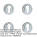 PACK Stylish Designer Euro Profile Escutcheons with Polished Chrome Finish Hole Cover-1