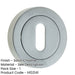 Premium Satin Chrome Designer Keyway Escutcheons 50mm Round Rose Hole Cover-1