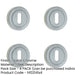 PACK Premium Satin Chrome Designer Keyway Escutcheons 50mm Round Rose Hole Cover-1