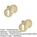 PACK 32mm Polished Brass Round Door Escutcheon Stylish Finish Hole Cover (1)-1