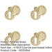 PACK 32mm Polished Brass Round Door Escutcheon Stylish Finish Hole Cover-1