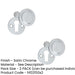 PACK Satin Chrome Round Covered Escutcheon 32mm Elegant Interiors Hole Cover (1)-1