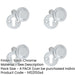 PACK Satin Chrome Round Covered Escutcheon 32mm Elegant Interiors Hole Cover-1