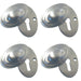 PACK Satin Nickel Lined Oval Covered Escutcheon 36x55mm Durable Stylish Hole Cover