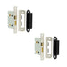 PACK Premium Bathroom Locks with Square Forend Radiused Strike Plate 65mm Nickel Finish Door Lock