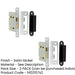 PACK Satin Nickel Bathroom Locks with Square Forend Radiused Strike Plate 65mm Door Lock-1