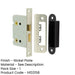 Premium Bathroom Locks with Square Forend Radiused Strike Plate Nickel Finish 76mm Door Lock-1