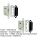 PACK Durable Satin Nickel Bathroom Locks with Square Forend Radiused Strike Plate 76mm Door Lock-1