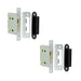 PACK Durable Satin Nickel Bathroom Locks with Square Forend Radiused Strike Plate 76mm Door Lock