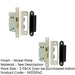 PACK Premium Lever Sashlocks with Square Forend Radiused Strike Plate 65mm Nickel Finish Door Lock-1