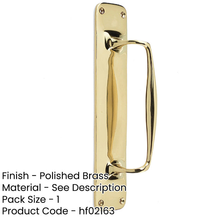 Elegant Windsor Pull Handle Polished Brass Stylish Home Décor Door Handle-1