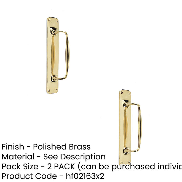 PACK Elegant Windsor Pull Handle Polished Brass Stylish Home Décor Door Handle (1)-1