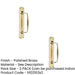 PACK Elegant Windsor Pull Handle Polished Brass Stylish Home Décor Door Handle (1)-1
