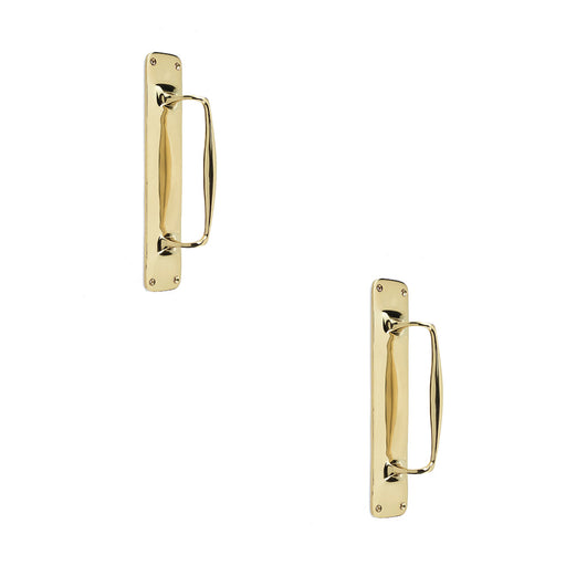 PACK Elegant Windsor Pull Handle Polished Brass Stylish Home Décor Door Handle (1)