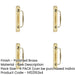 PACK Elegant Windsor Pull Handle Polished Brass Stylish Home Décor Door Handle-1