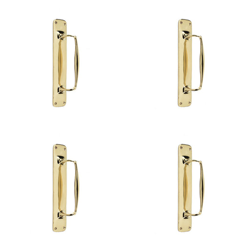 PACK Elegant Windsor Pull Handle Polished Brass Stylish Home Décor Door Handle