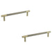 PACK Antique Brass Pull Handle 300mm Doors Cabinets Door Handle (1)