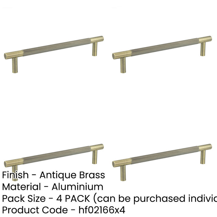 PACK Antique Brass Pull Handle 300mm Doors Cabinets Door Handle-1