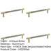 PACK Antique Brass Pull Handle 300mm Doors Cabinets Door Handle-1