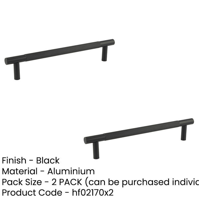 PACK 300mm Black Pull Handle Stylish Interiors Door Handle (1)-1