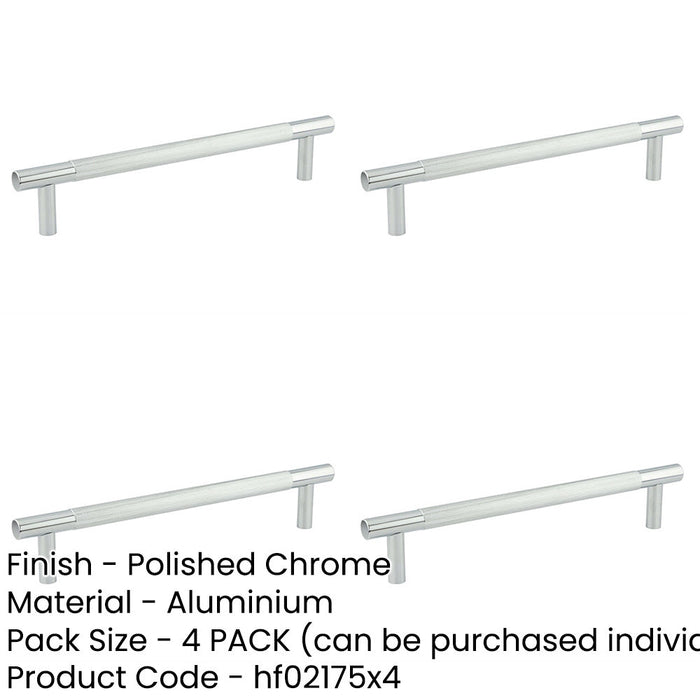 PACK 300mm Polished Chrome Pull Handle Doors Cabinets Door Handle-1