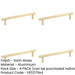 PACK 300mm Satin Brass Pull Handle Doors Door Handle-1