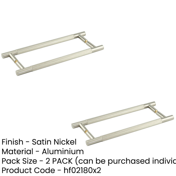 PACK 300mm Satin Nickel Pull Handle Back Back Design Door Handle (1)-1