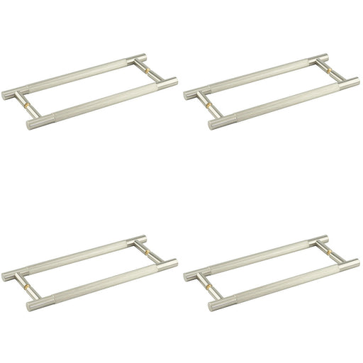 PACK 300mm Satin Nickel Pull Handle Back Back Design Door Handle