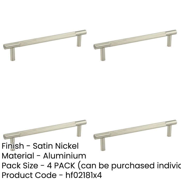PACK 300mm Satin Nickel Pull Handle Easy Installation Door Handle-1