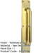 390mm Polished Brass Pull Handle Doors Cabinets Door Handle-1