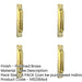 PACK 390mm Polished Brass Pull Handle Doors Cabinets Door Handle-1