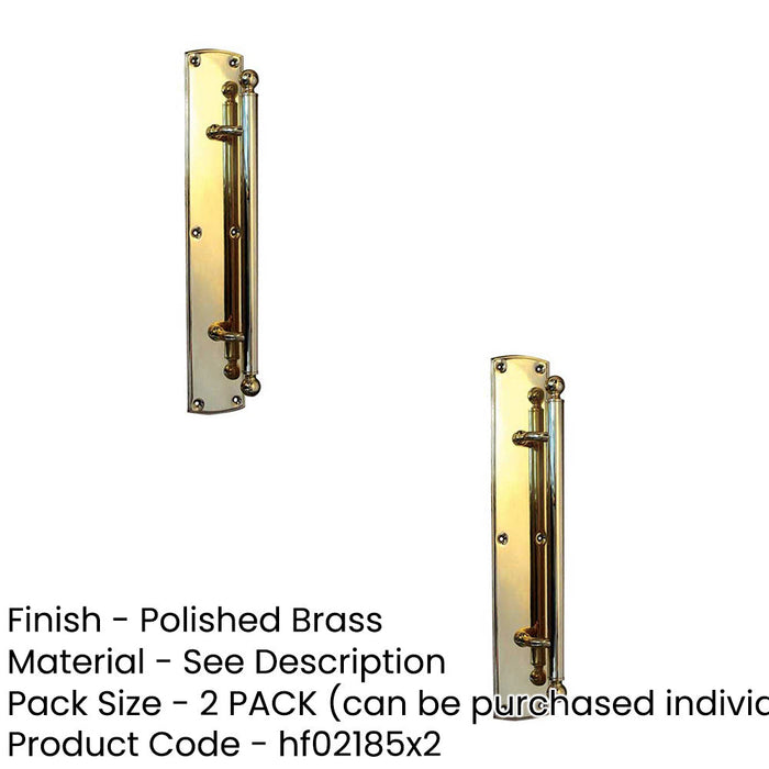 PACK High-Quality 310mm Polished Brass Pull Handle Doors Cabinets Door Handle (1)-1