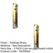 PACK High-Quality 310mm Polished Brass Pull Handle Doors Cabinets Door Handle (1)-1