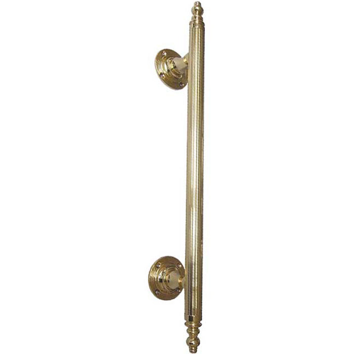 Regent Polished Brass Pull Handle 460x20mm Door Handle