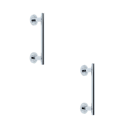 PACK Polished Chrome Pull Handle 225mm Modern Doors Door Handle (1)